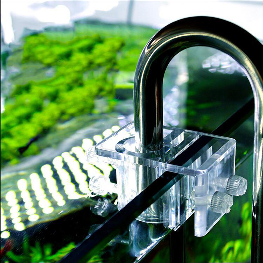 Marine Aquarium Overflow - Fish Tank Acrylic Water Pipe Clamps