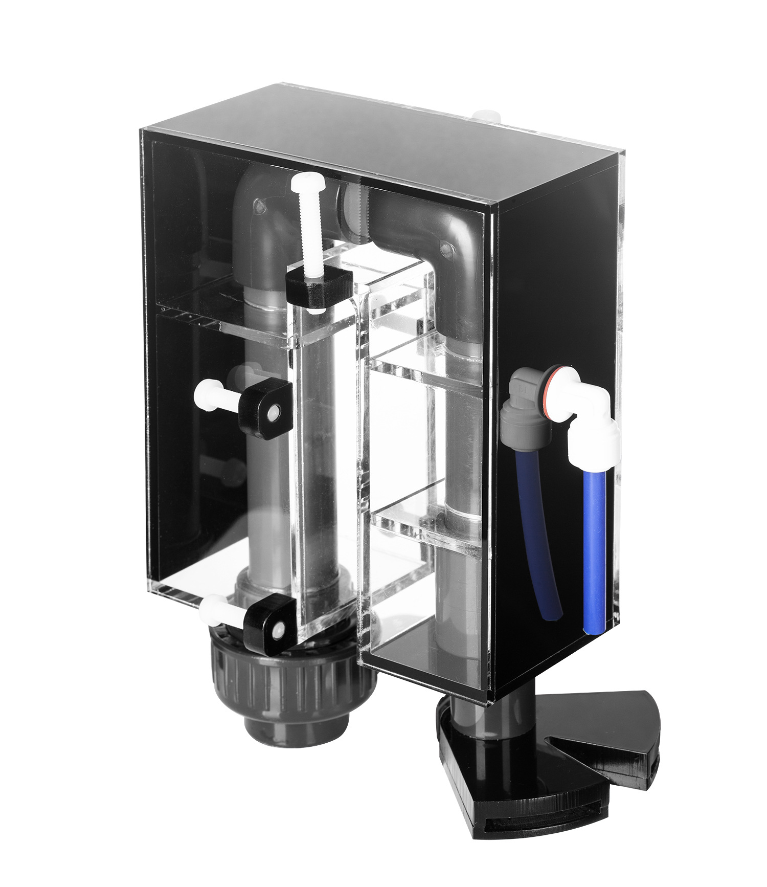 Marine Aquarium Overflow - Wall Mounted Water Box Black Version