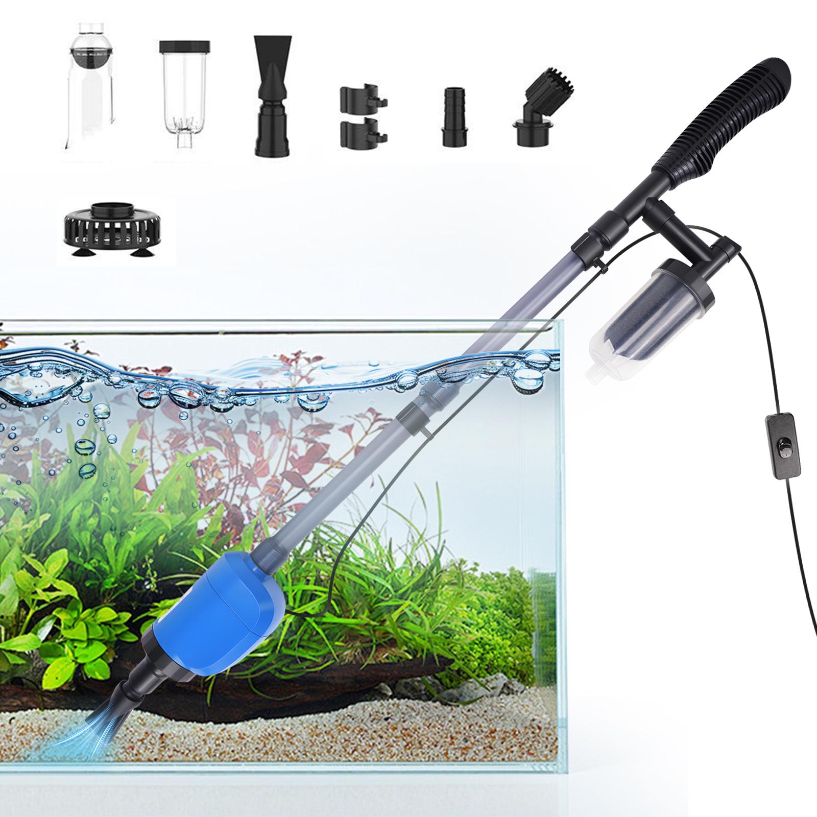 Marine Aquarium Vacuum - Electric Fish Tank Cleaner Vacuum -
