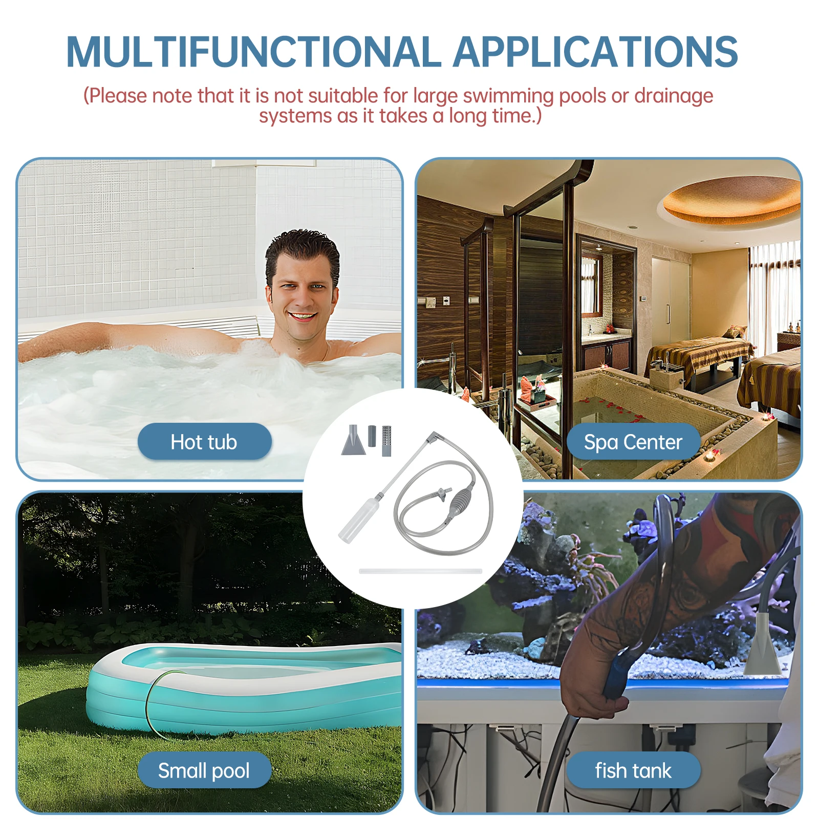 Hot Tub Vacuum Cleaner 10ft Sw - Marine Aquarium Vacuum 评论和价格