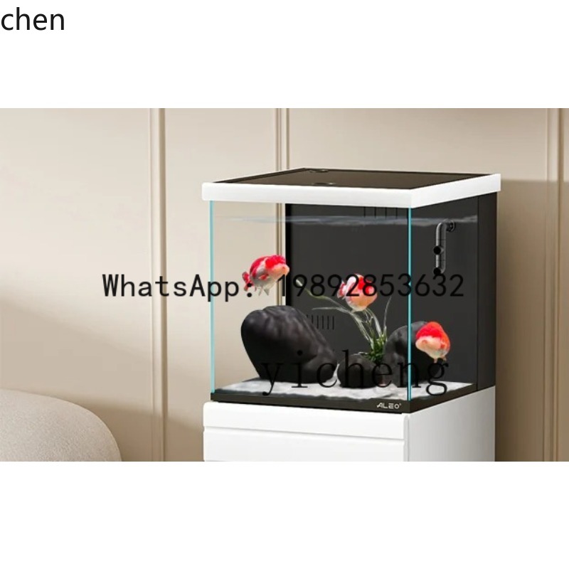 HT  Living Room Small Ultra-cl - Marine Aquarium Home 评论和价格