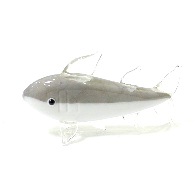 Gray Murano Glass Shark Figuri - Marine Aquarium Home 评论和价格