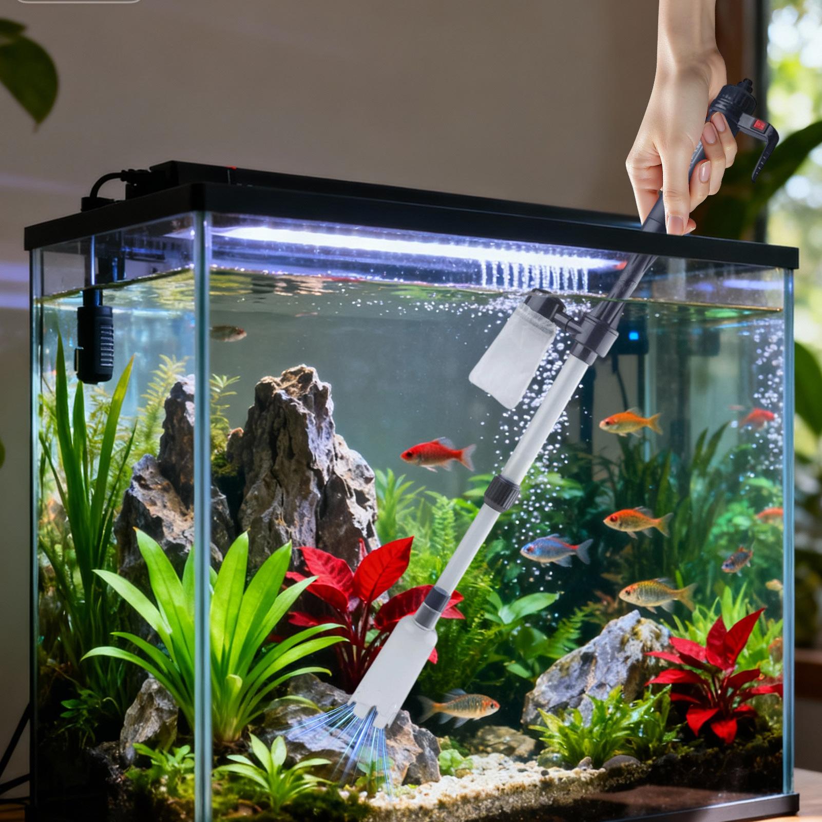 Aquarium Vacuum Gravel Cleaner - Marine Aquarium Vacuum 评论和价格