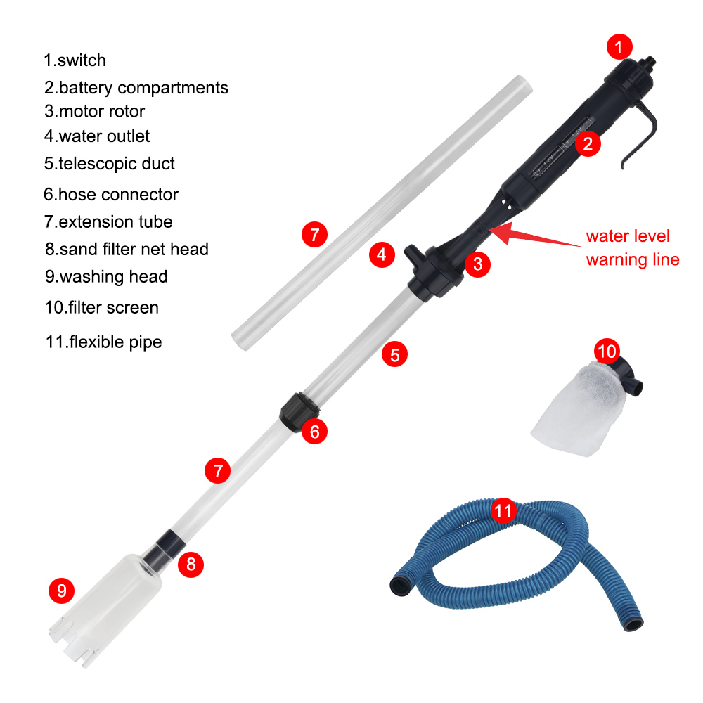 Electric Water Change Pump Gra - Marine Aquarium Vacuum 评论和价格