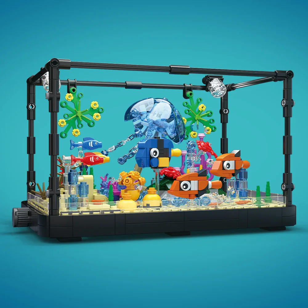 Fish Tank Building Block Set w - Marine Aquarium Home 评论和价格