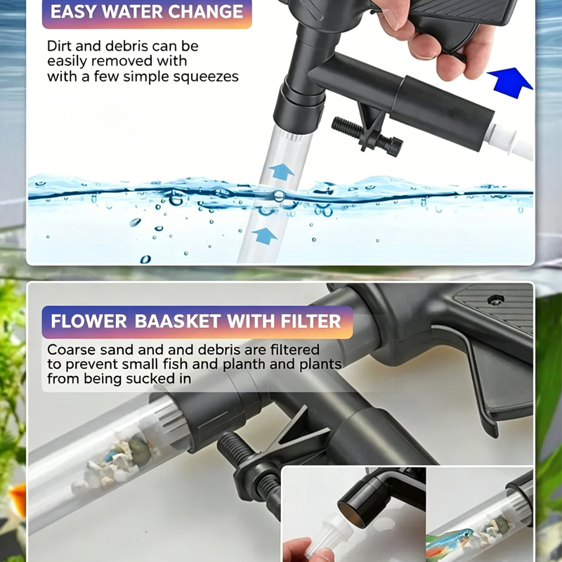 Aquarium Fish Tank Water Chang - Marine Aquarium Vacuum 评论和价格