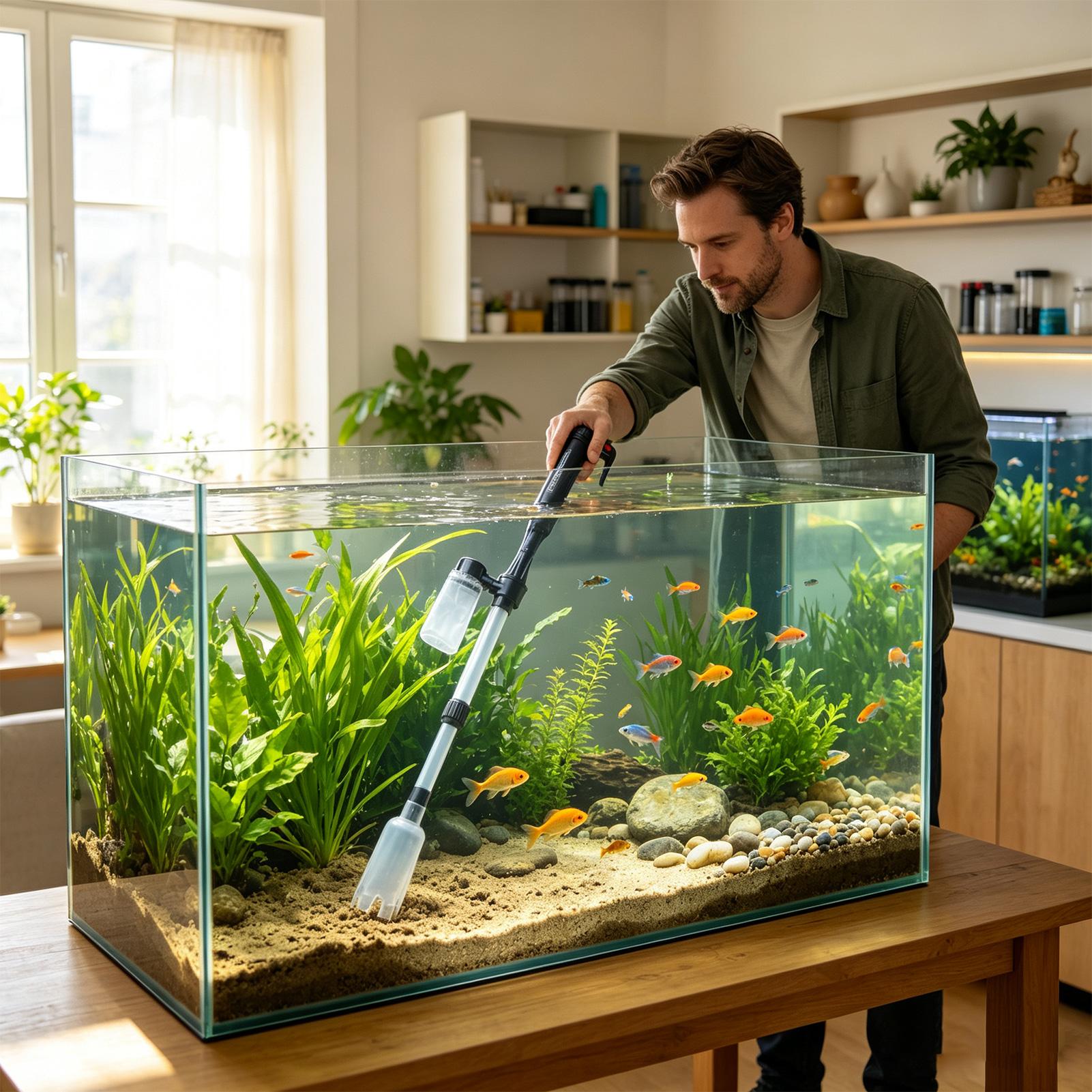 Aquarium Vacuum Adjustable Tel - Marine Aquarium Vacuum 评论和价格