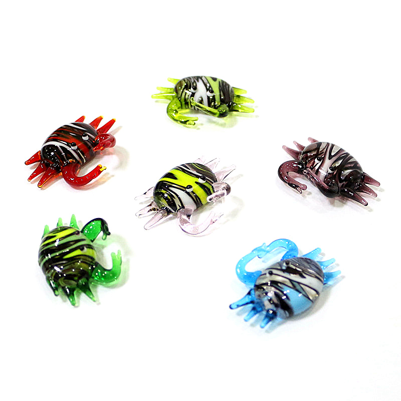 Handmade Cute Mini Glass Crab  - Marine Aquarium Home 评论和价格