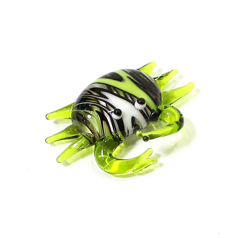Handmade Cute Mini Glass Crab  - Marine Aquarium Home 评论和价格